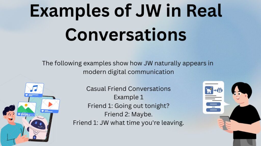 Examples of JW in Real Conversations