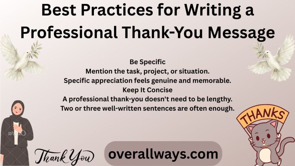 Best Practices for Writing a Professional Thank-You Message