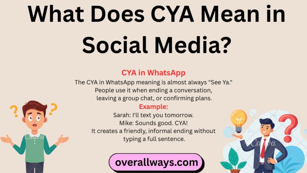 What Does CYA Mean in Social Media?