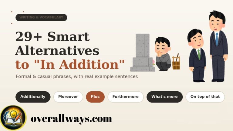 29+ Smart Alternatives to “In Addition” (Formal & Casual)
