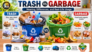 Trash vs Garbage: Meaning, Differences, and Real-Life Usage
