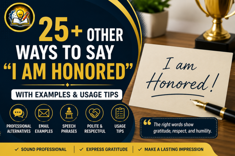 25+ Other Ways to Say "I Am Honored" (With Examples & Usage Tips)