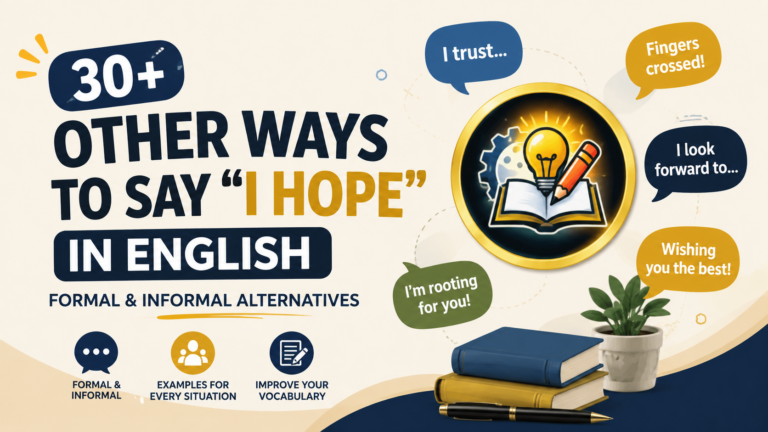 30+ Other Ways to Say "I Hope" in English (Formal & Informal Alternatives)