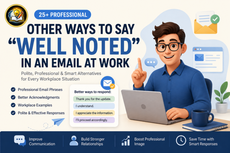 25+ Other Ways to Say “Well Noted” in an Email at Work