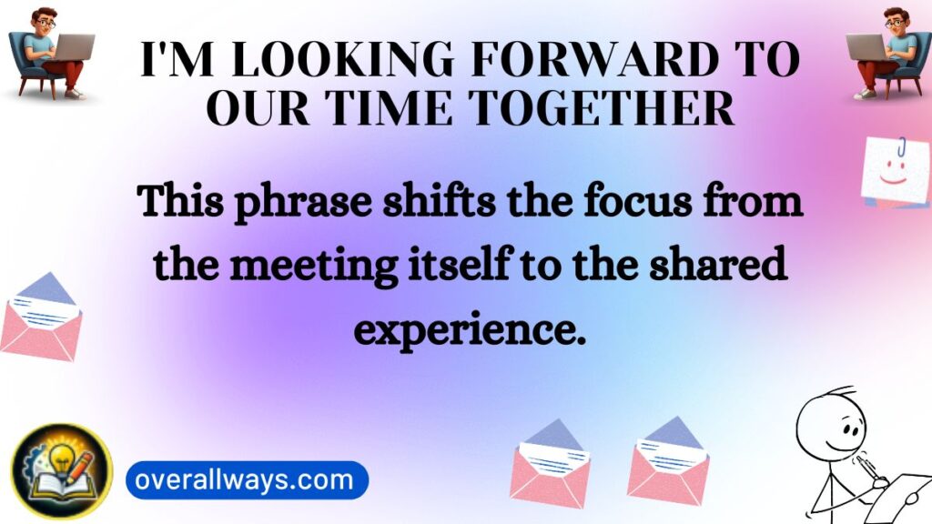 I'm Looking Forward to Our Time Together