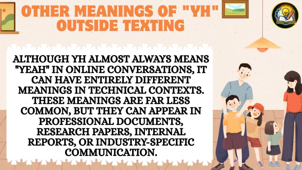 Other Meanings of "YH" Outside Texting