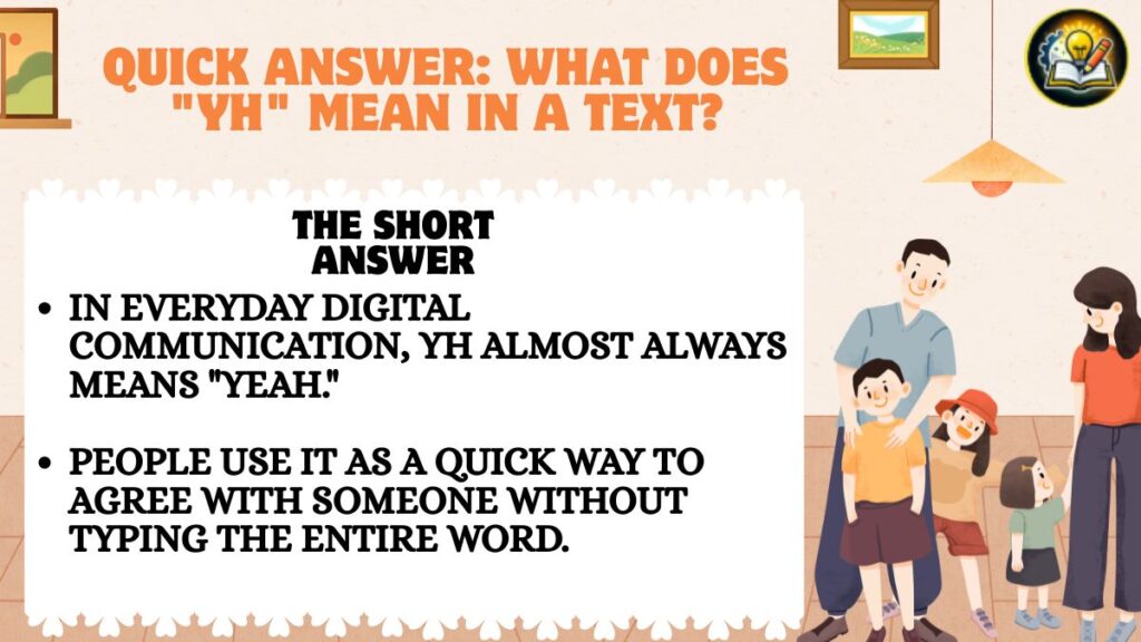 Quick Answer: What Does "YH" Mean in a Text?