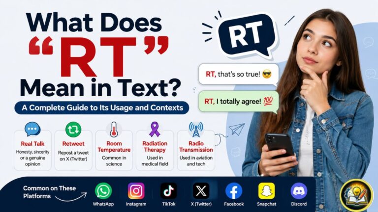 What Does “RT” Mean in Text? A Complete Guide to Its Usage and Contexts
