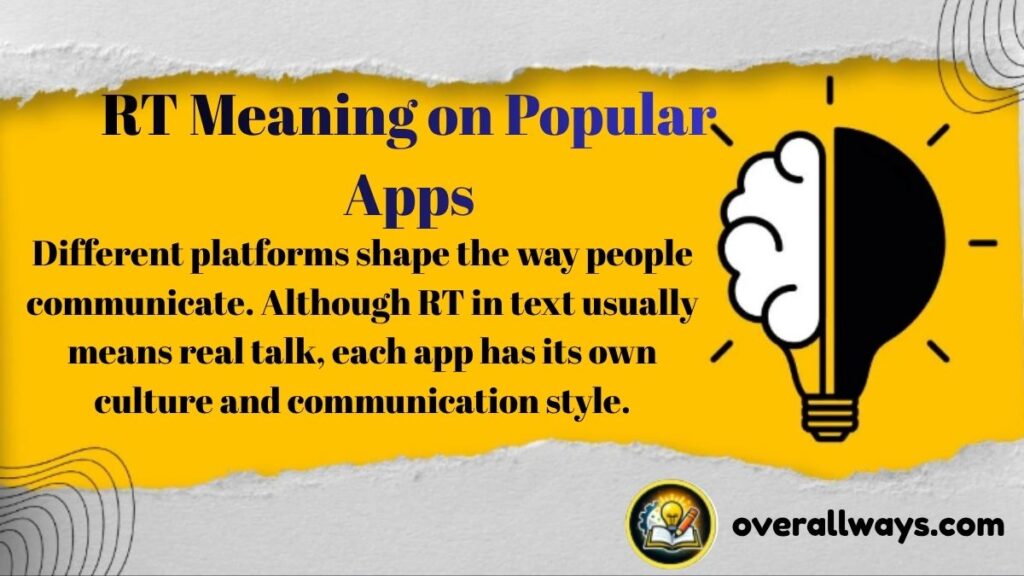 RT Meaning on Popular Apps