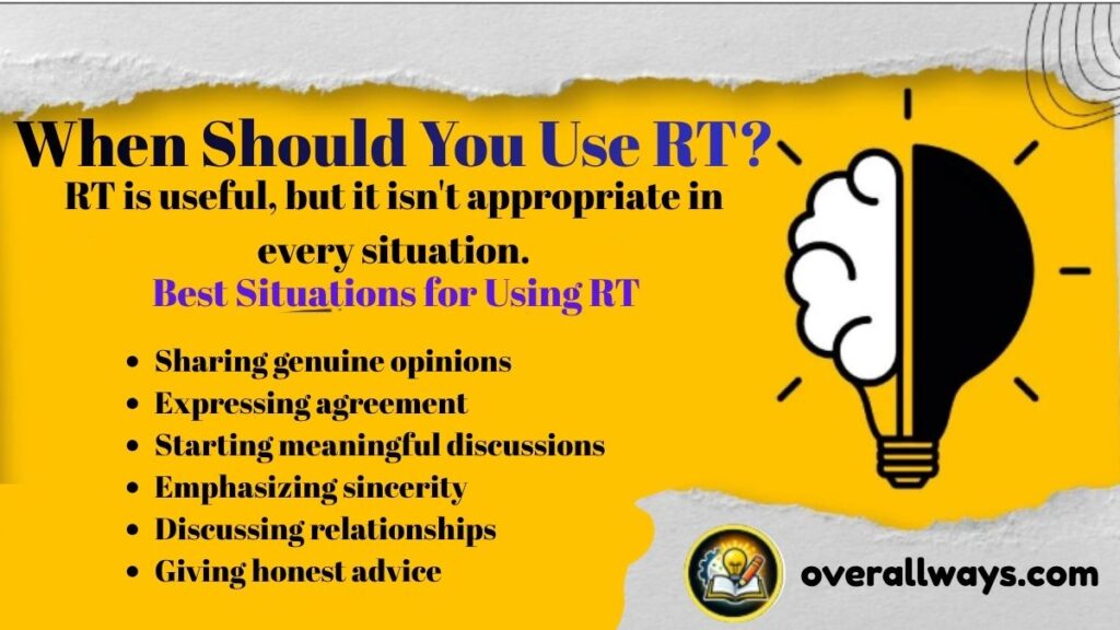 When Should You Use RT?