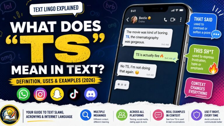 What Do “TS” Mean in Text? Complete Guide to Its Meanings Across Contexts