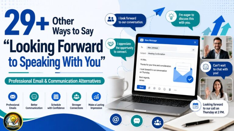 29+ Other Ways to Say “Looking Forward to Speaking With You”