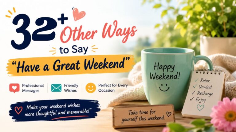 32+ Other Ways to Say “Have a Great Weekend”