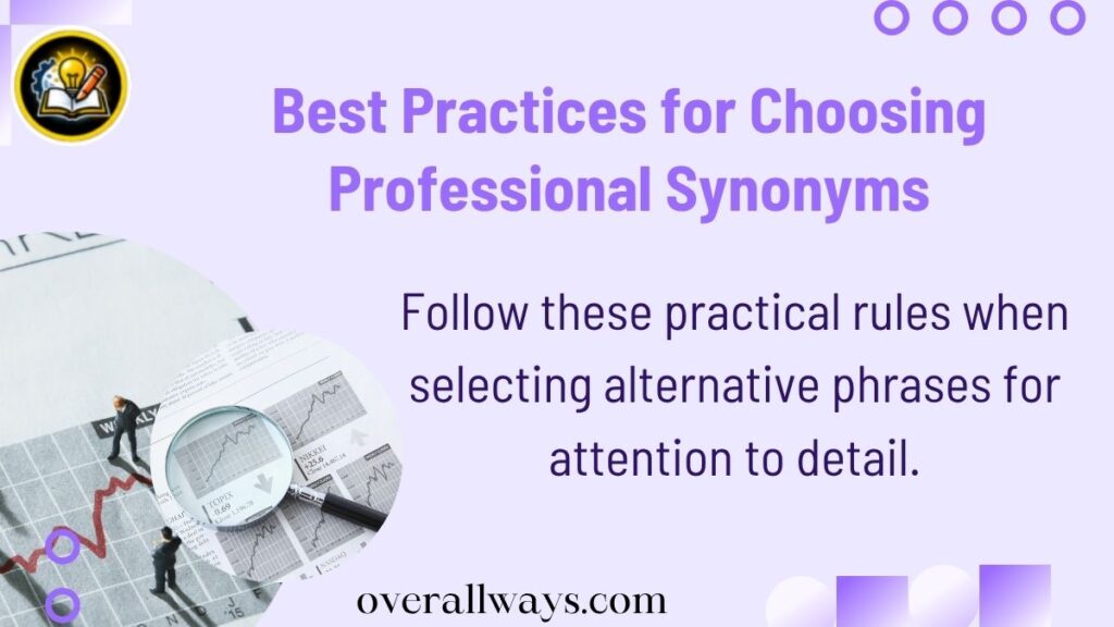 Best Practices for Choosing Professional Synonyms