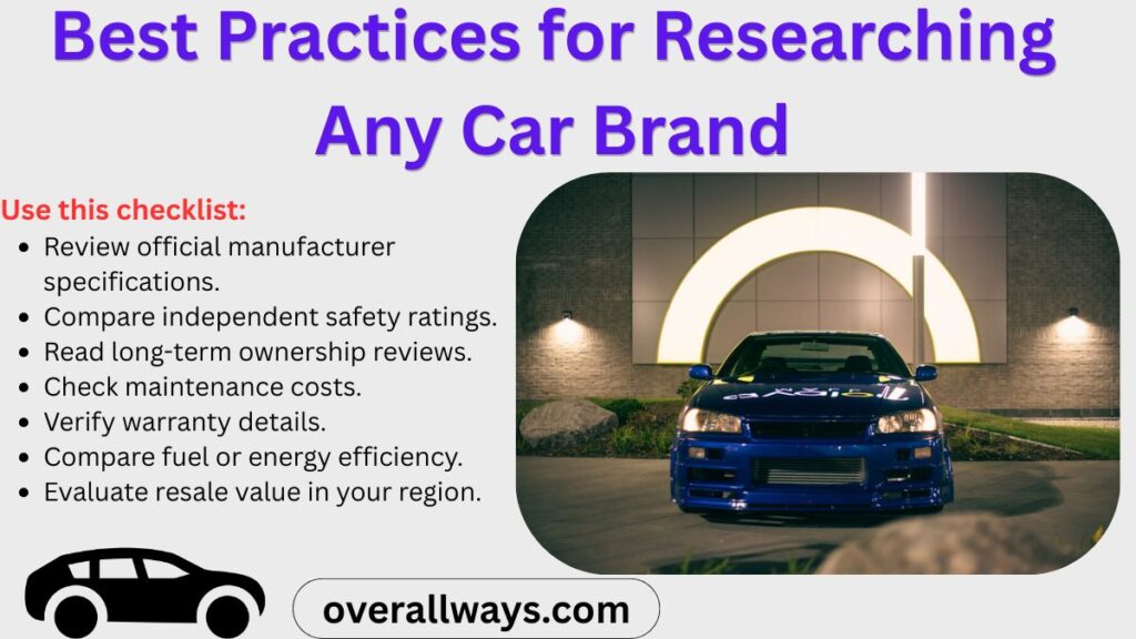 Best Practices for Researching Any Car Brand