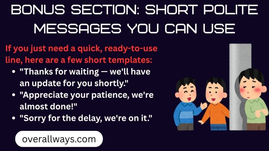 Bonus Section: Short Polite Messages You Can Use