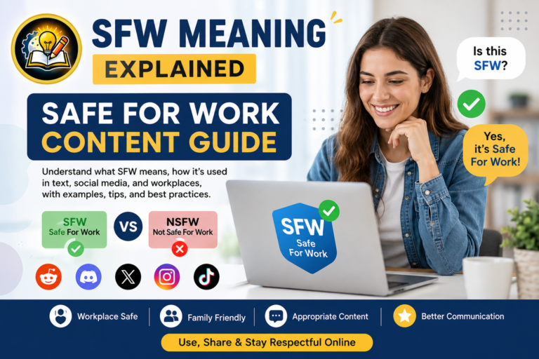 SFW Meaning Explained: The Complete Safe For Work Content Guide