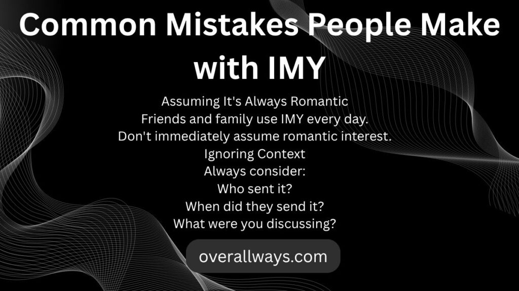 Common Mistakes People Make with IMY