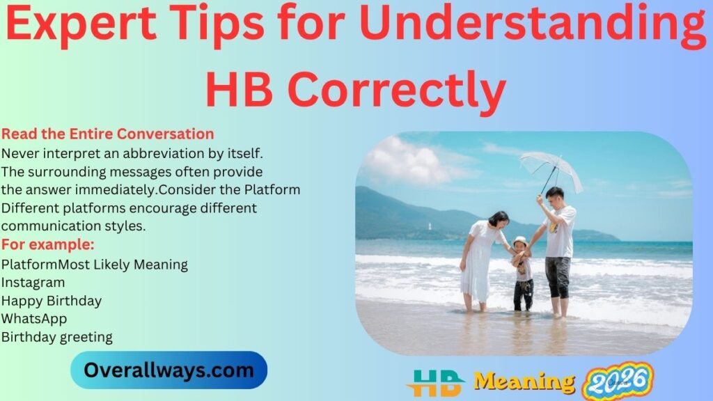 Expert Tips for Understanding HB Correctly