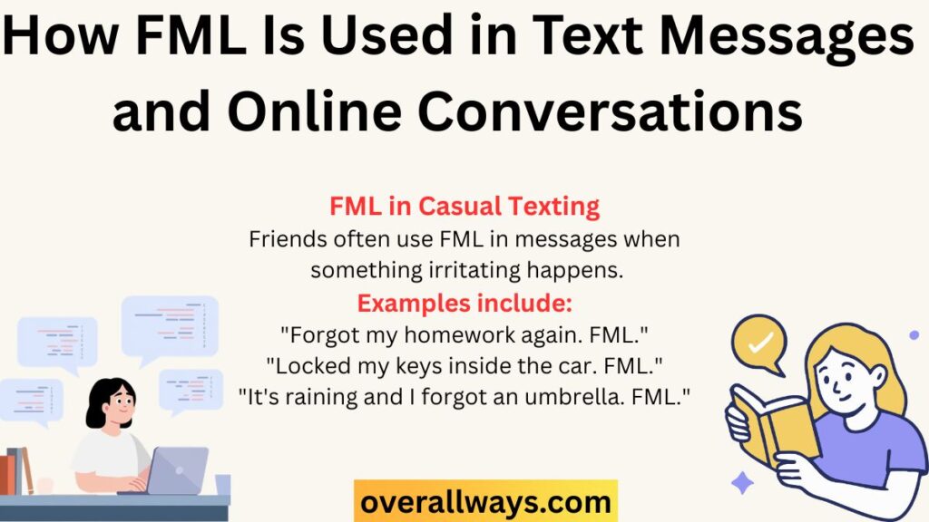 How FML Is Used in Text Messages and Online Conversations