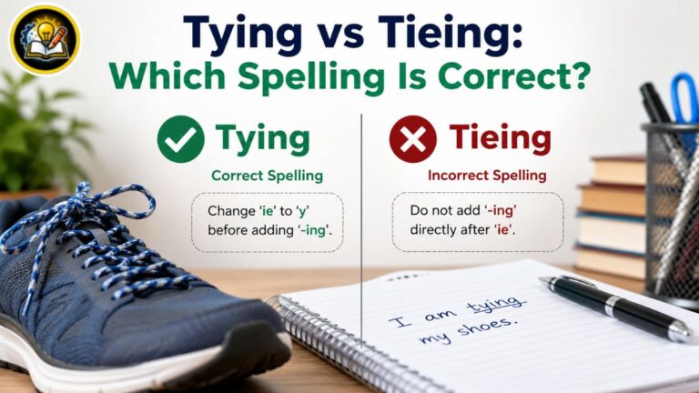 Tying vs Tieing: Which Spelling Is Correct?