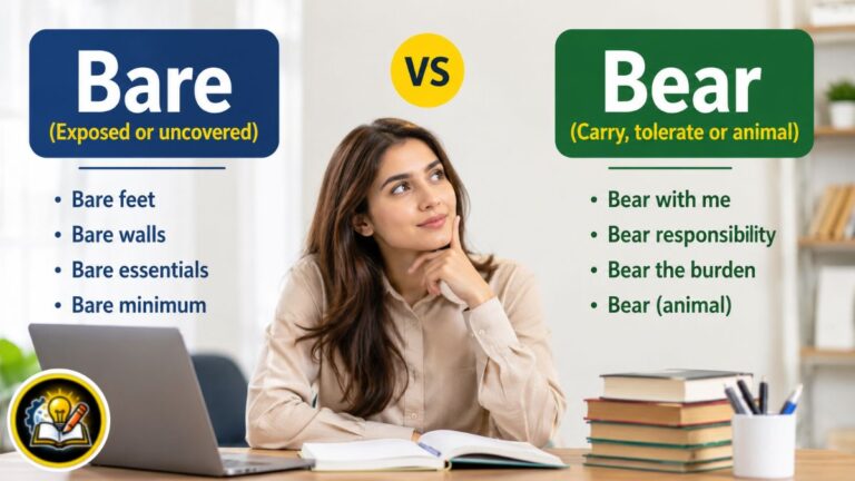 Bare vs Bear: What Is the Difference? How to Use Each Correctly