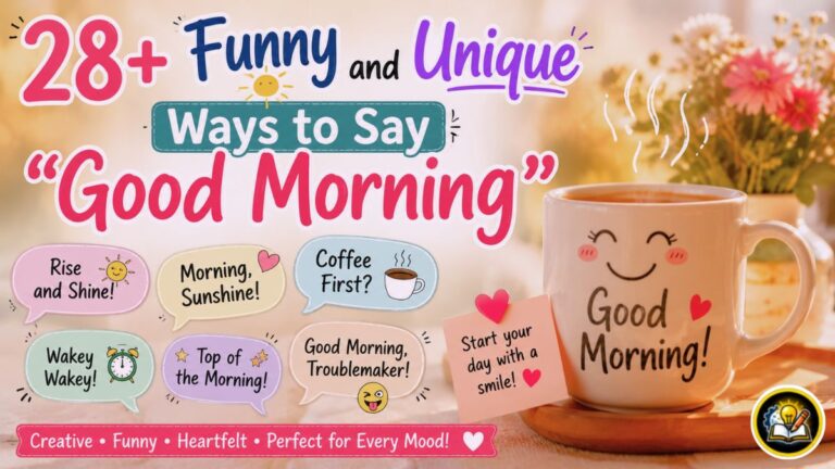 28+ Funny and Unique Ways to Say “Good Morning”