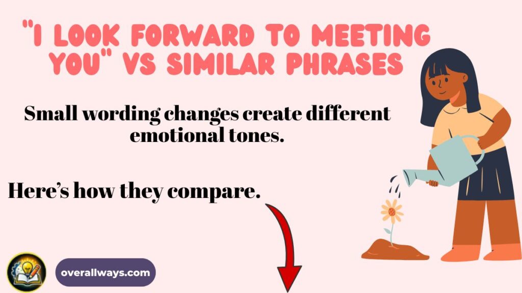 “I Look Forward to Meeting You” vs Similar Phrases