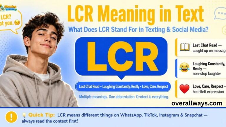 LCR Meaning in Text Explained: The Full Breakdown of Every Definition, Use, and Context