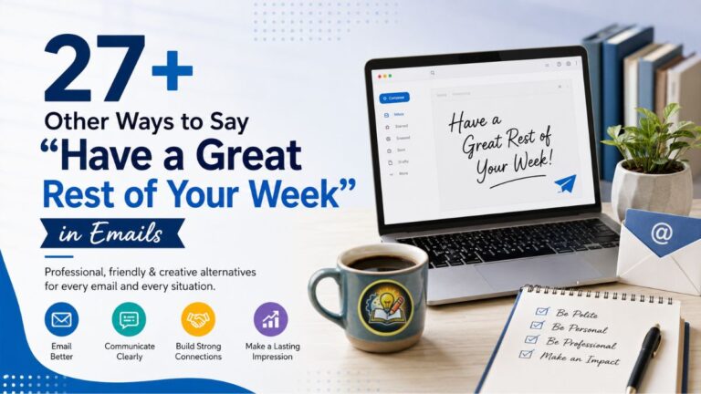 27+ Other Ways to Say "Have a Great Rest of Your Week" in Emails