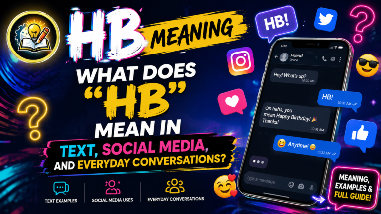 HB Meaning: What Does "HB" Mean in Text, Social Media, and Everyday Conversations?