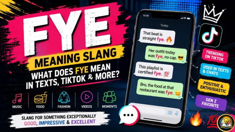 FYE Meaning Slang What It Really Means in Texts, TikTok, and Everyday Conversations