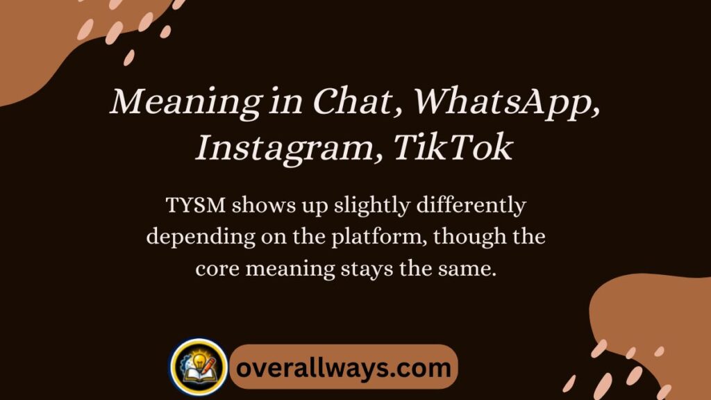 Meaning in Chat, WhatsApp, Instagram, TikTok