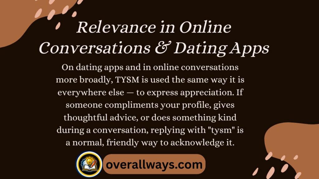 Relevance in Online Conversations & Dating Apps