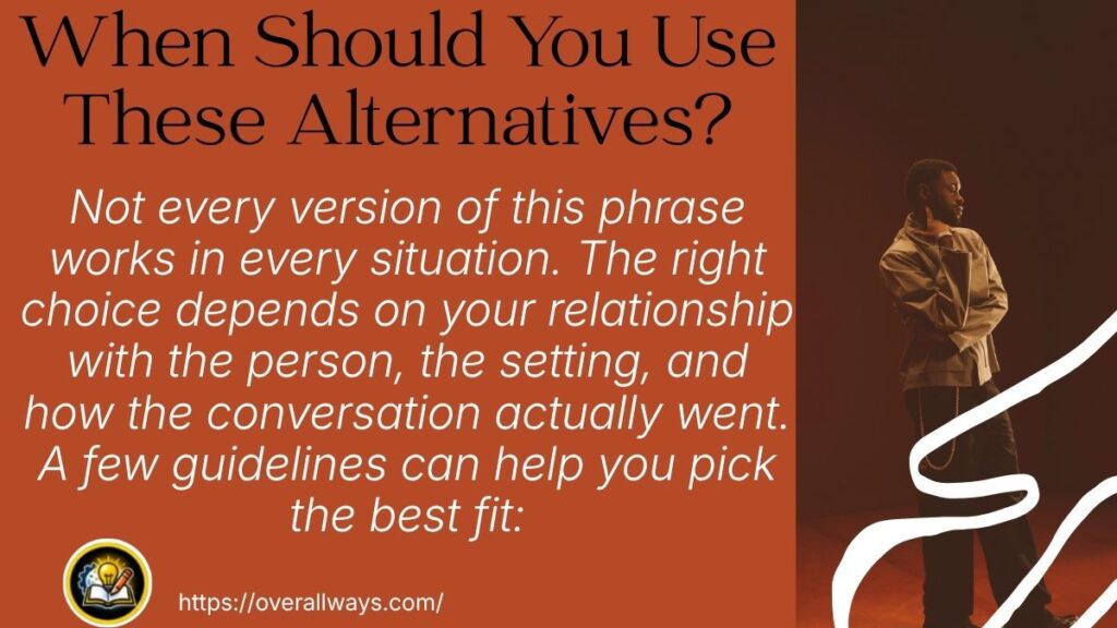 When Should You Use These Alternatives?