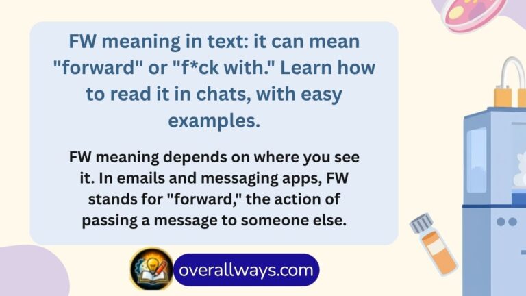 FW meaning in text: it can mean "forward" or "f*ck with." Learn how to read it in chats, with easy examples.