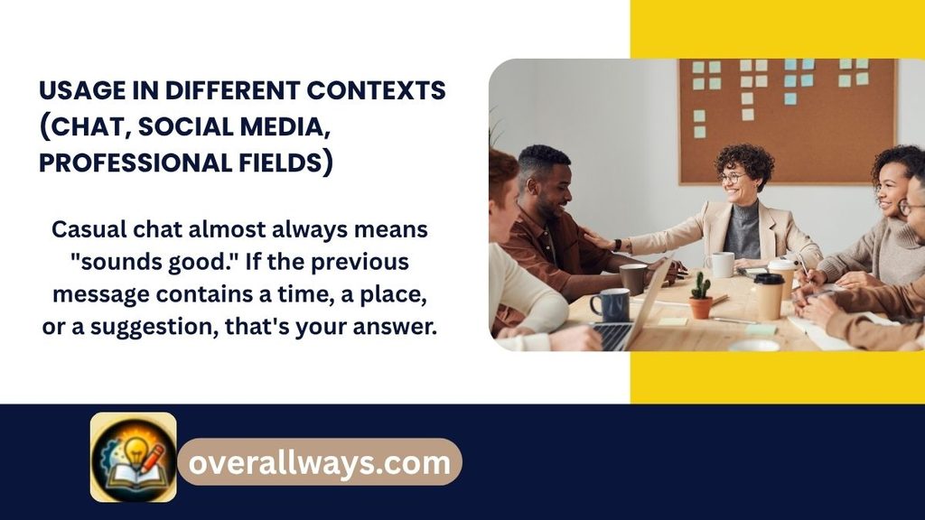 Usage in Different Contexts (Chat, Social Media, Professional Fields)