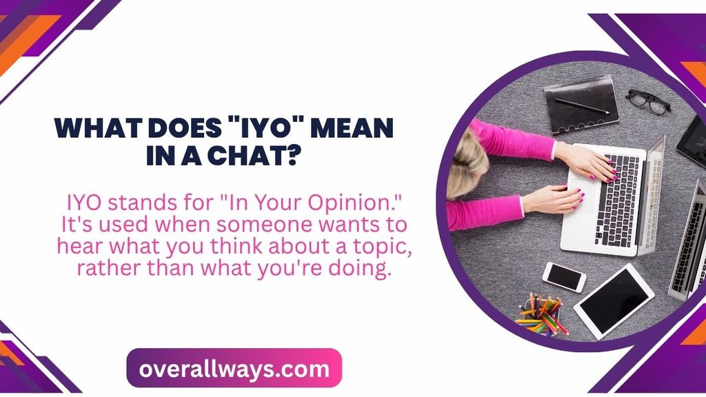 What does "IYO" mean in a chat?